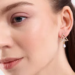 DressBerry Triangle Shaped Drop Earrings-picture-12