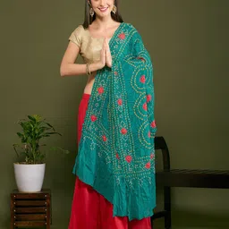 Dupatta Bazaar Bandhani Printed Cotton Dupatta-picture-44