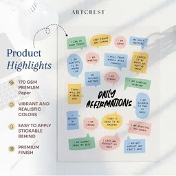 DESSINE ART Multicoloured Paper Wall Paintings image 5