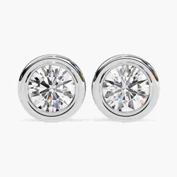 VALANOVA 18KT White Gold Diamond Studded Earrings-2.95 gm-picture-10