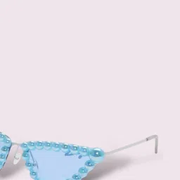 PURPLE WINGS Women Olivia Cateye Sunglasses with UV Protected Lens PWSG018OBS image 2