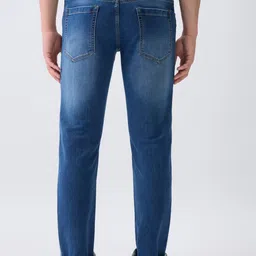 Parx Men Tapered Fit Low-Rise Light Fade Jeans image 5