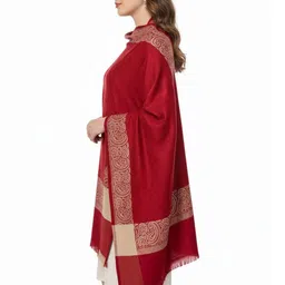 Vrinde Women Abstract Embroidered Shawl image 4