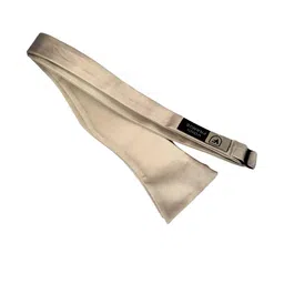 VOICI Gold Satin Solid Bow Tie image 3