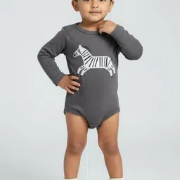 YK Kids Printed Cotton Envelope Neck Long Sleeve Bodysuit-picture-45