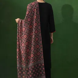 Jaipur Kurti Women Woven Design Embroidered Kurta with Palazzos & Dupatta image 4