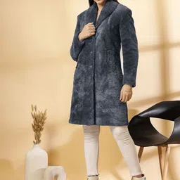 KLOTTHE Long Sleeve Single-Breasted Woolen Overcoat image 1