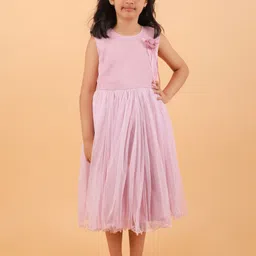 CALYX CLOTHING Applique Satin Fit & Flare Midi Dress-picture-26