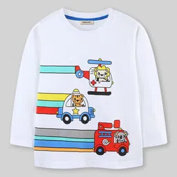 INCLUD Boys Rescue Theme Cartoon Printed Regular Fit T-Shirt image 2