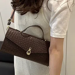 LULU & SKY Women Textured Structured Shoulder Bag image 4