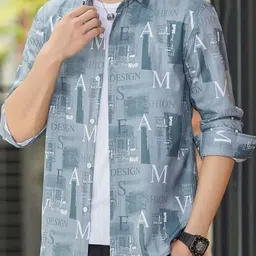 KPOP Men Original Printed Casual Shirt image 3