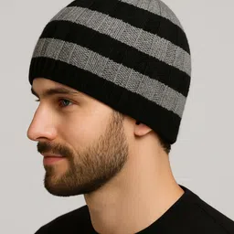 SZN Men Colourblocked Beanie image 3