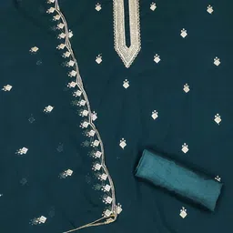 SHADOW & SAINING Embellished Unstitched Dress Material image 2