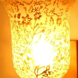 SOMIL Gold Glass Cylinder Printed Wall Lamps-picture-17