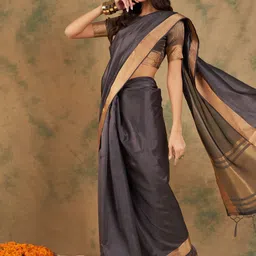 KIMISHA Zari Organza Kanjeevaram Saree image 5