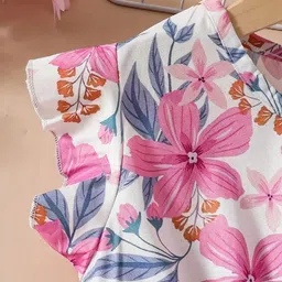 Billion Floral Print Flutter Sleeve Fit & Flare Dress image 2