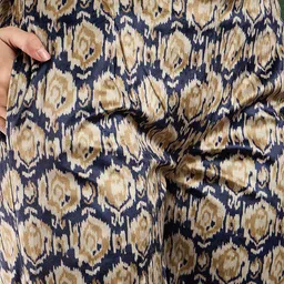 Sangria Self Design Round Neck Long Sleeve Velvet Top & Trouser image 5