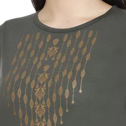 AMAHA FASHIONS Pack Of 2 Printed Round Neck Lounge-Tshirt image 4