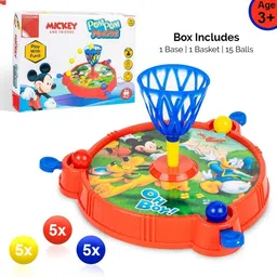 zokato Junior Pom Pom Mickey & Friends Printed Basket Ball Family Board Action Game-picture-14