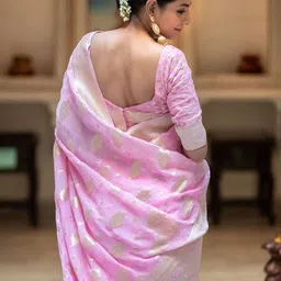 bigben textile Ethnic Motifs Woven Design Zari Banarasi Saree image 2