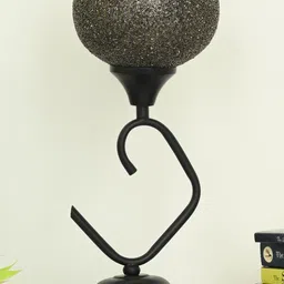 1ST TIME Black Glass Cylinder Table Lamps image 2