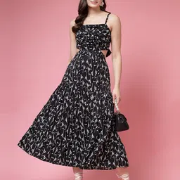 BEING NAUGHTY Floral Print Fit & Flare Maxi Dress image 2