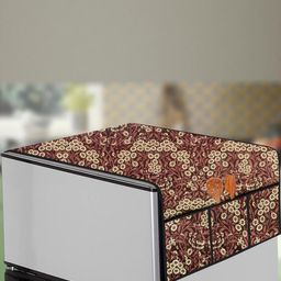 The Furnishing Tree Beige Printed Refrigerator Cover-picture-39