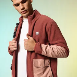 HRX by Hrithik Roshan Mock Neck Fleece Sweatshirt-picture-16