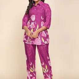 Swibona Printed Round Neck Shirt & Trousers Co-Ords image 4