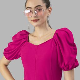 Dream Beauty Fashion Women Solid Puff Sleeve Regular Top-picture-12