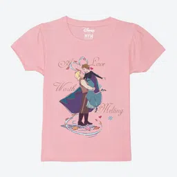 Wear Your Mind Girls Printed Puff Sleeves Pure Cotton Applique T-shirt-picture-13