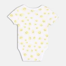 MINI KLUB Infant Boys Pack Of 3 Printed Pure Cotton Bodysuit image 5