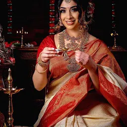 Anjaneya Sarees Woven Design Zari Silk Blend Banarasi Saree image 3