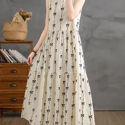 JC Mode Printed Fit and Flare Maxi Dress-picture-33
