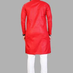 ANUJ FASHION Men Solid A-Line Kurtas image 2