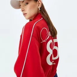 Koton Women Printed Mock Collar Sweatshirt-picture-28