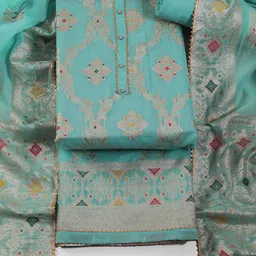 TAVAS Art Silk Unstitched Dress Material-picture-22