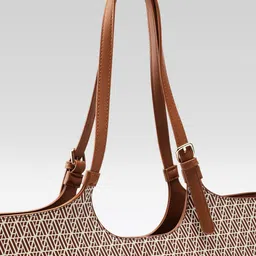 Van Heusen Geometric Printed Structured Shoulder Bag image 2