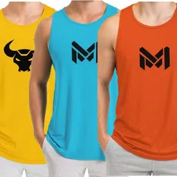 elite trendzz Pack of 3 Gym Wear Polyester Sando for Men – Sleeveless Top Men Vest-picture-22