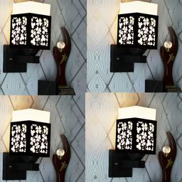 Gojeeva Brown Wood Square Wall Lamps-picture-47