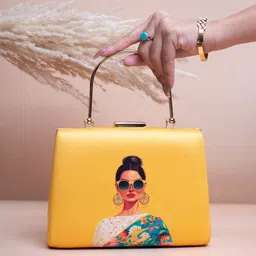 ARTKLIM Printed Box Clutch image 3