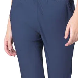 Comfort Lady Women Pack Of 2 Linen Cotton Elastic Waist Pencil Trousers image 4