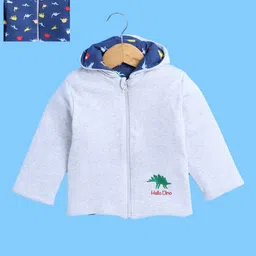 BUMZEE Boys Reversible Conversational Printed Padded Jacket-picture-35