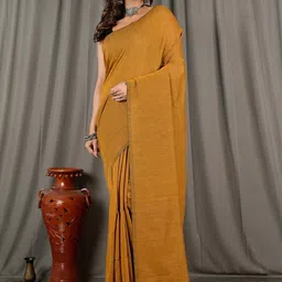 Brynbrit Pure Cotton Handloom Khadi Saree image 1