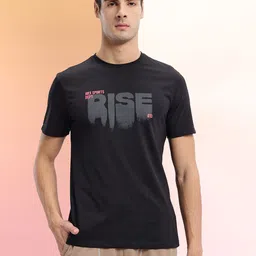 HRX by Hrithik Roshan Typography Printed Regular Fit Lifestyle T-shirt image 3