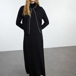 Trendyol Straight Maxi Dress With Jacket-picture-58