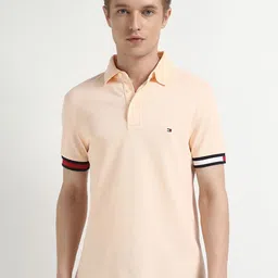 Tommy Hilfiger Men Solid Polo Collar Cotton T-shirt-picture-33