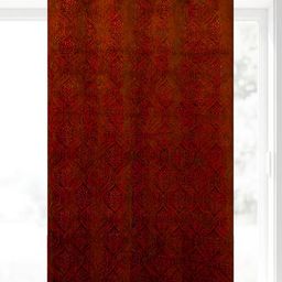 IVAZA Maroon Velvet Window Curtains-picture-31