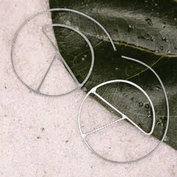 Studio One Love Brass-Plated Contemporary Hoop Earrings-picture-38