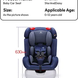 staranddaisy Convertible Baby Car Seat with 5-Point Harness, 3-Level Recline & ISO Certified Baby Car Seat image 5